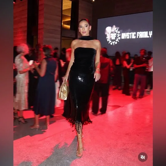 ZARA SEQUIN LONG SKIRT ZW COLLECTION - Picture 7 of 17